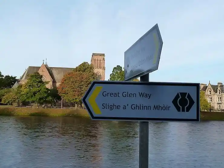 The Great Glen Way is waymarked. Credit: Dave Kelly